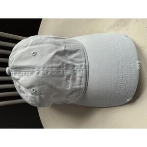 Aerie Light Blue Cotton Baseball Cap with 'Enjoy the View' Embroidery
